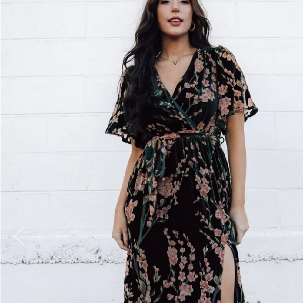 Baltic Born Uma Velvet Maxi dress XL